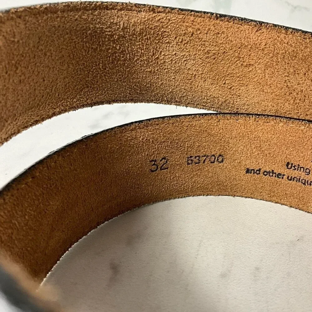 JUSTIN BOOTS Two Tone Leather Belt